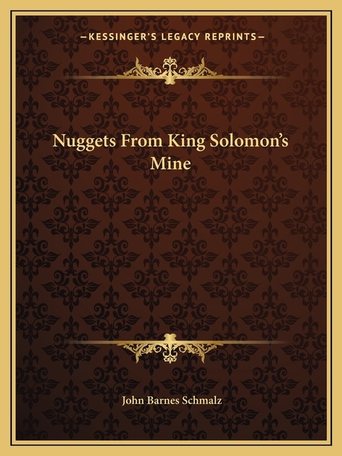 Front cover_Nuggets From King Solomon's Mine