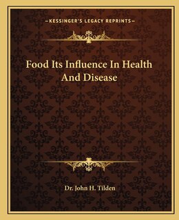 Couverture_Food Its Influence in Health and Disease