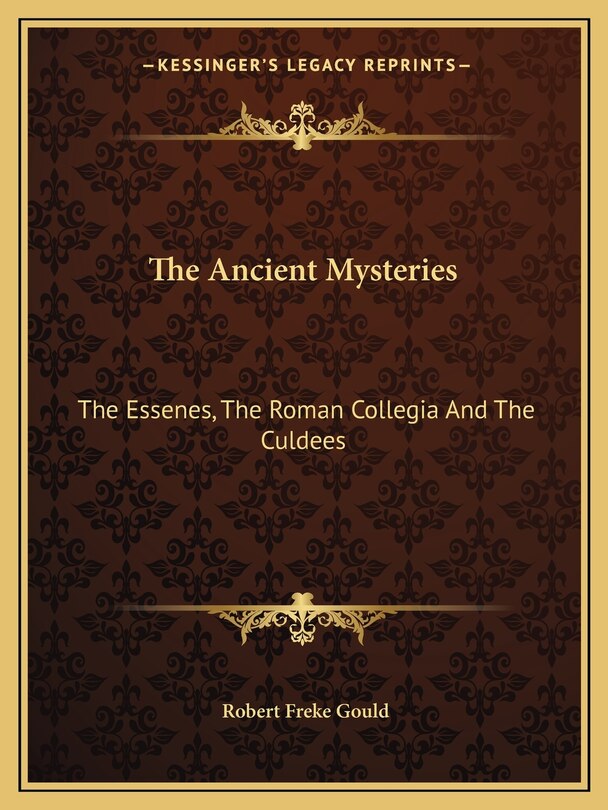 Couverture_The Ancient Mysteries
