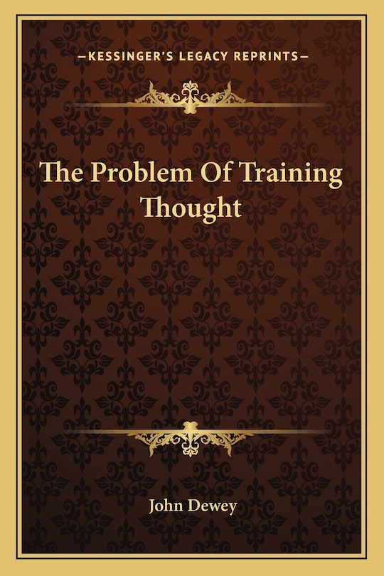 Front cover_The Problem Of Training Thought