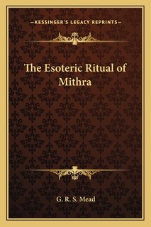 Front cover_The Esoteric Ritual of Mithra