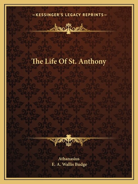 Front cover_The Life Of St. Anthony