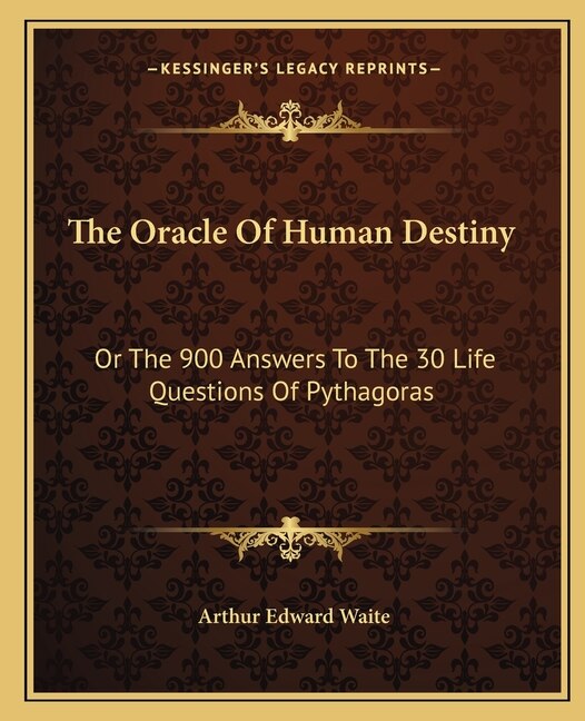 Couverture_The Oracle Of Human Destiny