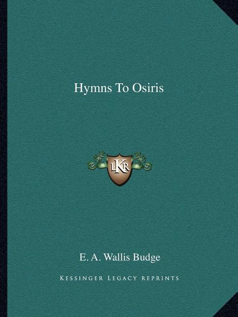 Front cover_Hymns To Osiris