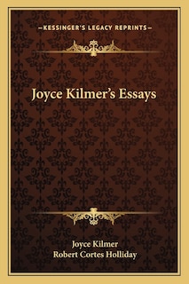 Front cover_Joyce Kilmer's Essays