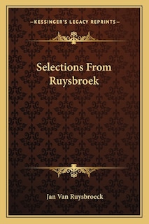 Front cover_Selections From Ruysbroek