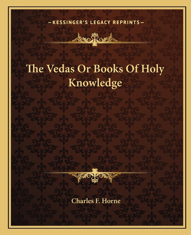 Front cover_The Vedas or Books of Holy Knowledge