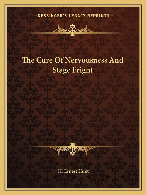 Couverture_The Cure Of Nervousness And Stage Fright