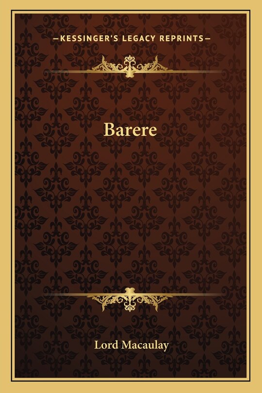 Front cover_Barere