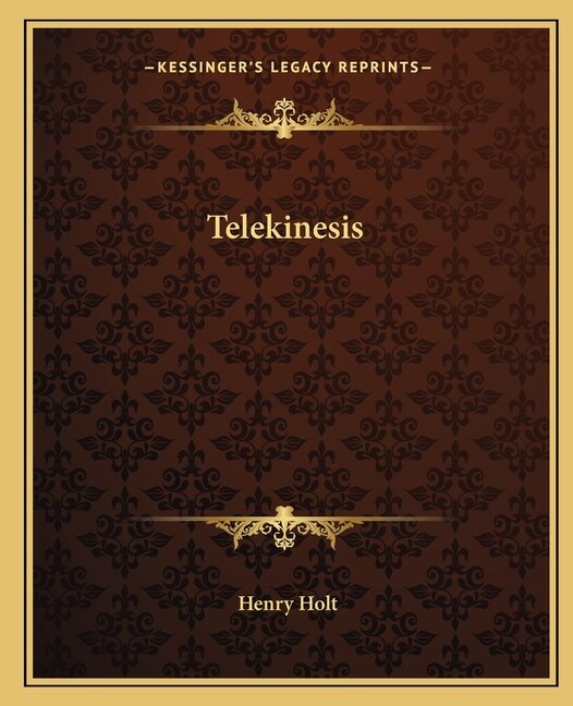 Front cover_Telekinesis
