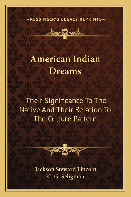 Front cover_American Indian Dreams