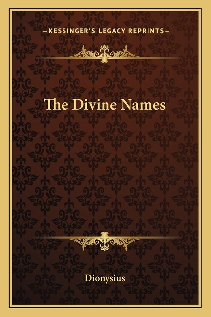 Front cover_The Divine Names