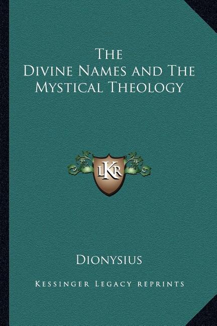 Front cover_The Divine Names and The Mystical Theology