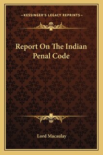 Couverture_Report on the Indian Penal Code