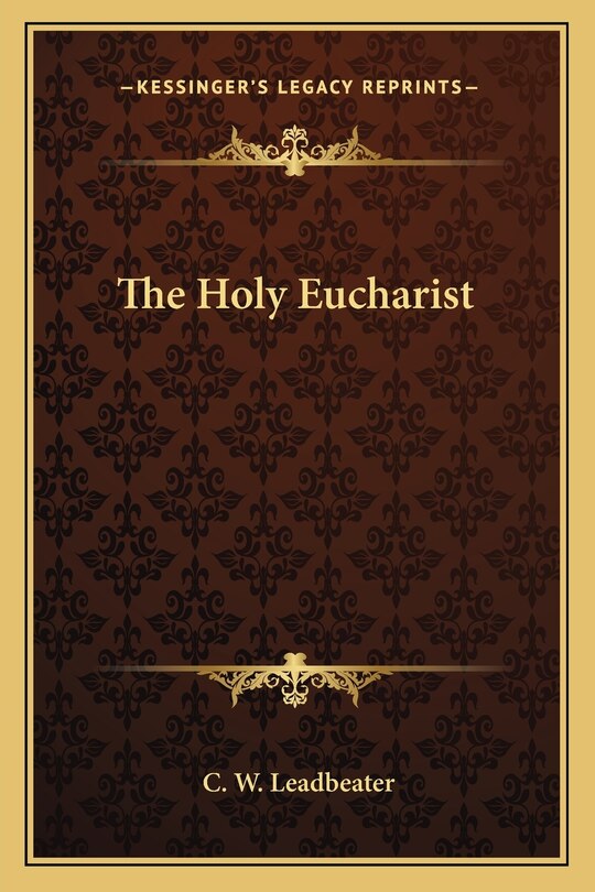 Couverture_The Holy Eucharist
