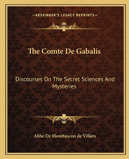 Couverture_The Comte de Gabalis