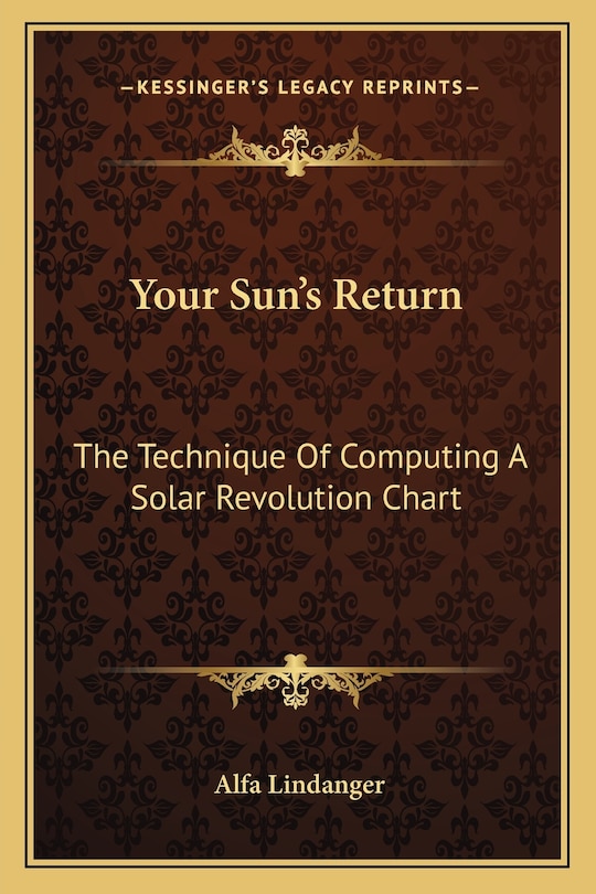 Front cover_Your Sun's Return