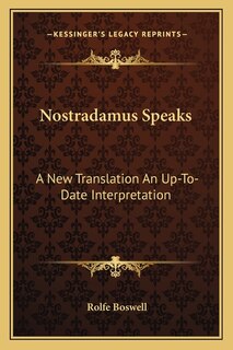 Couverture_Nostradamus Speaks