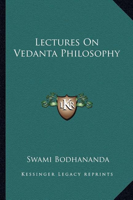 Front cover_Lectures On Vedanta Philosophy