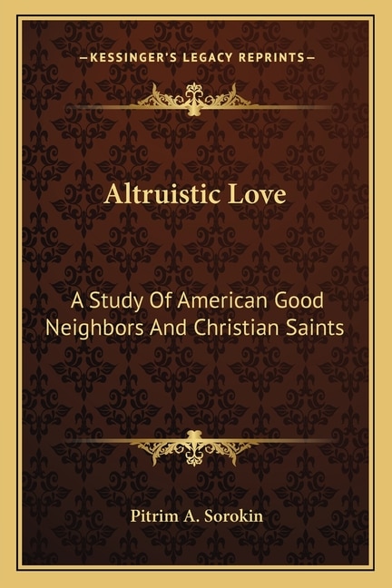 Front cover_Altruistic Love