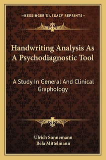 Front cover_Handwriting Analysis as a Psychodiagnostic Tool