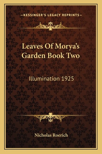 Front cover_Leaves of Morya's Garden Book Two