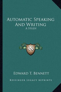 Front cover_Automatic Speaking And Writing