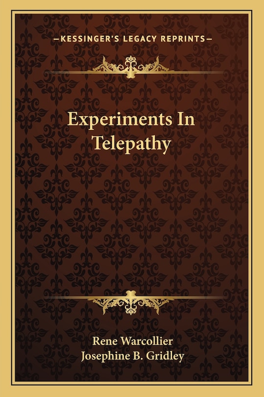 Couverture_Experiments in Telepathy