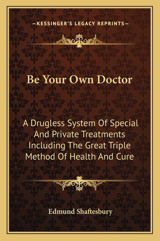Front cover_Be Your Own Doctor