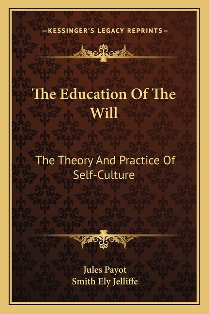 Couverture_The Education Of The Will