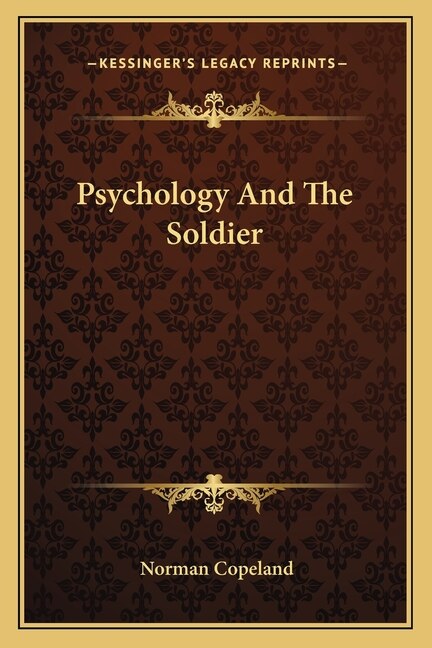 Front cover_Psychology And The Soldier
