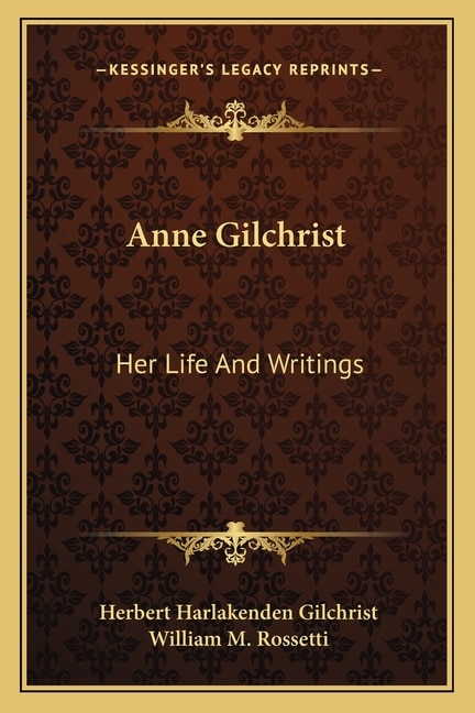 Front cover_Anne Gilchrist