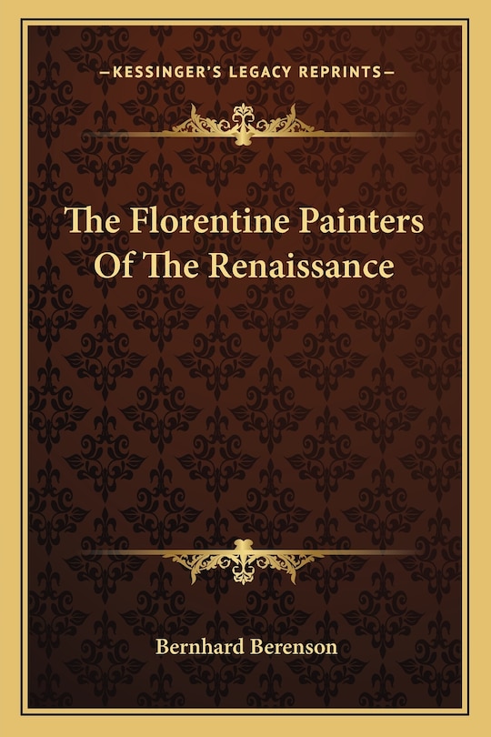 Couverture_The Florentine Painters Of The Renaissance