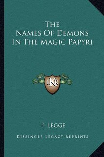 Couverture_The Names of Demons in the Magic Papyri