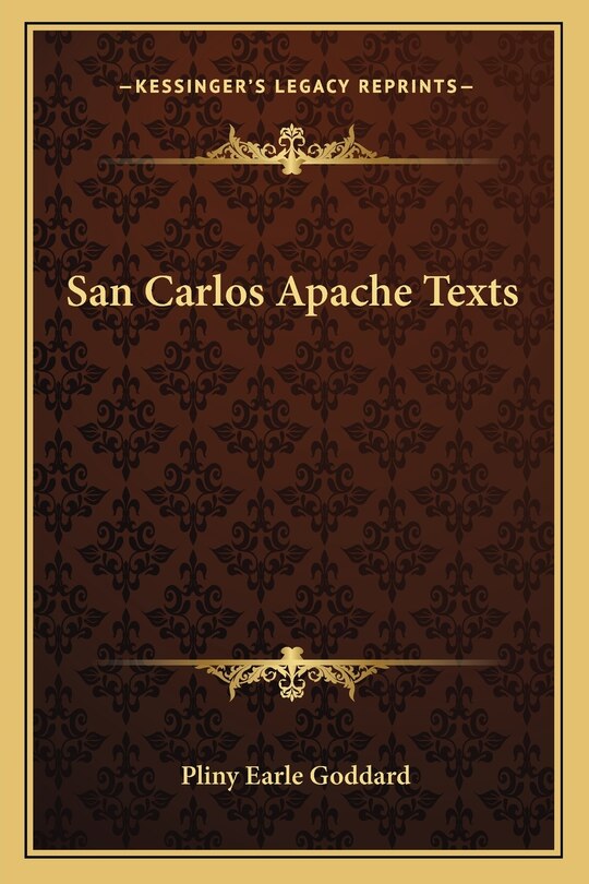 Couverture_San Carlos Apache Texts