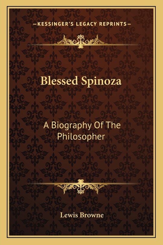 Front cover_Blessed Spinoza