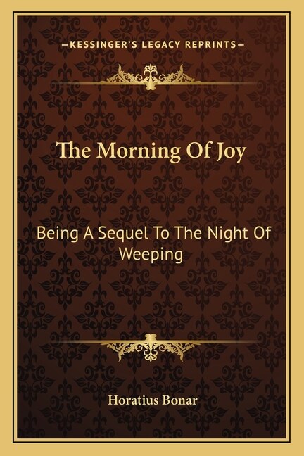 Front cover_The Morning Of Joy