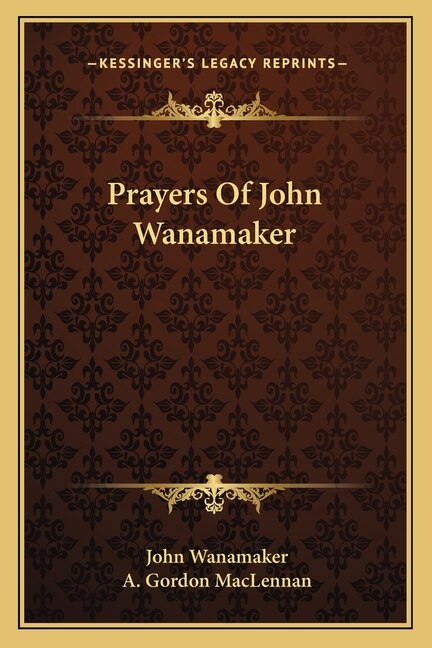 Couverture_Prayers of John Wanamaker
