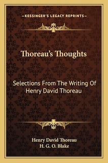 Couverture_Thoreau's Thoughts