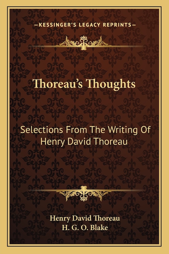 Couverture_Thoreau's Thoughts