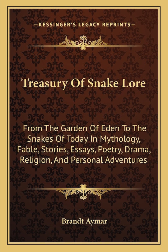 Front cover_Treasury of Snake Lore