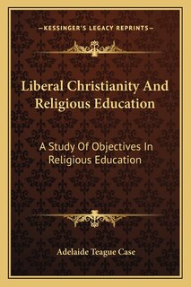 Couverture_Liberal Christianity and Religious Education