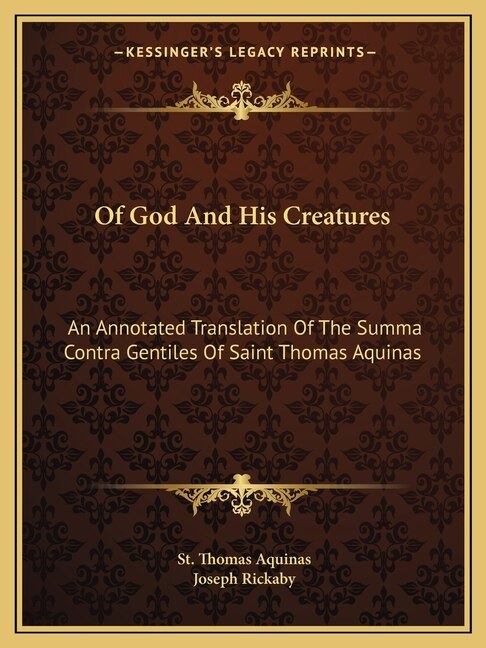 Couverture_Of God And His Creatures