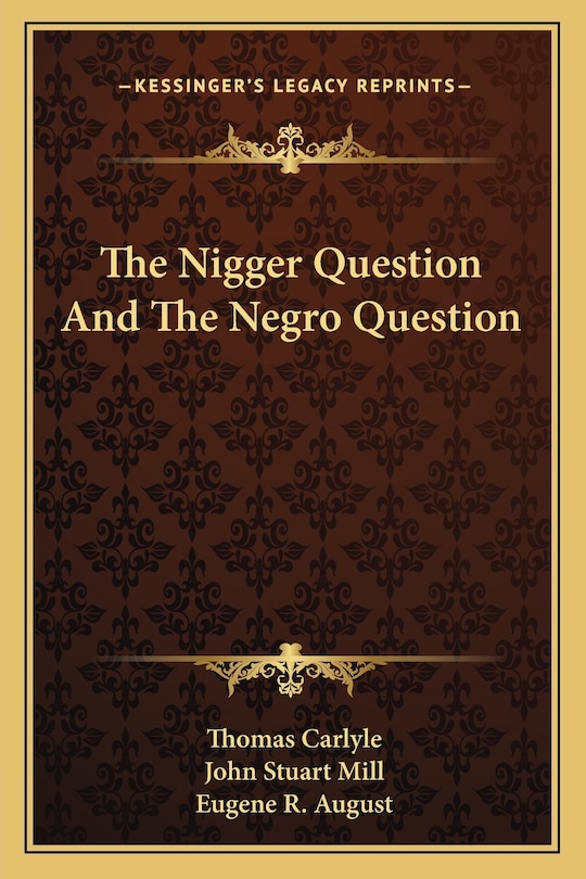 Couverture_The Nigger Question And The Negro Question