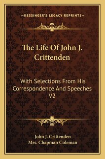 Couverture_The Life Of John J. Crittenden