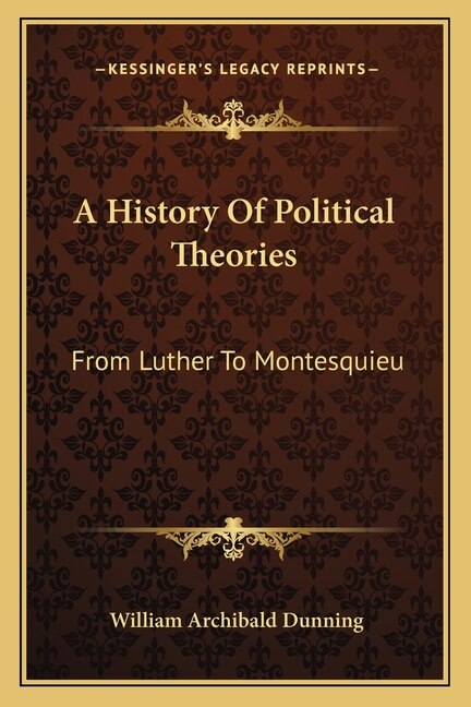 Front cover_A History Of Political Theories
