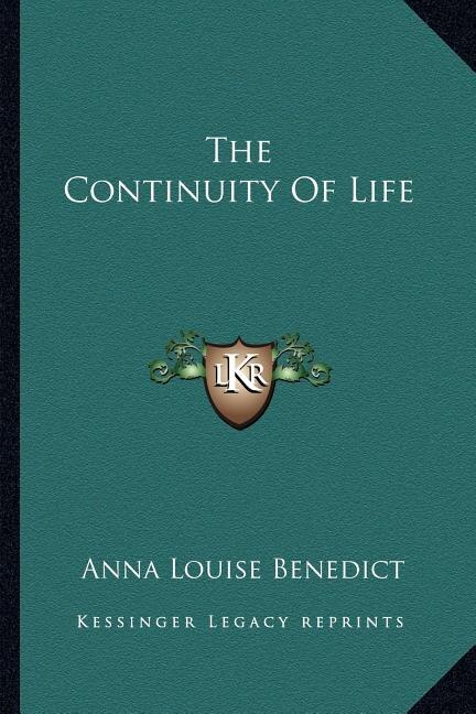 Front cover_The Continuity of Life