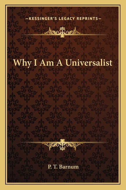 Front cover_Why I Am A Universalist