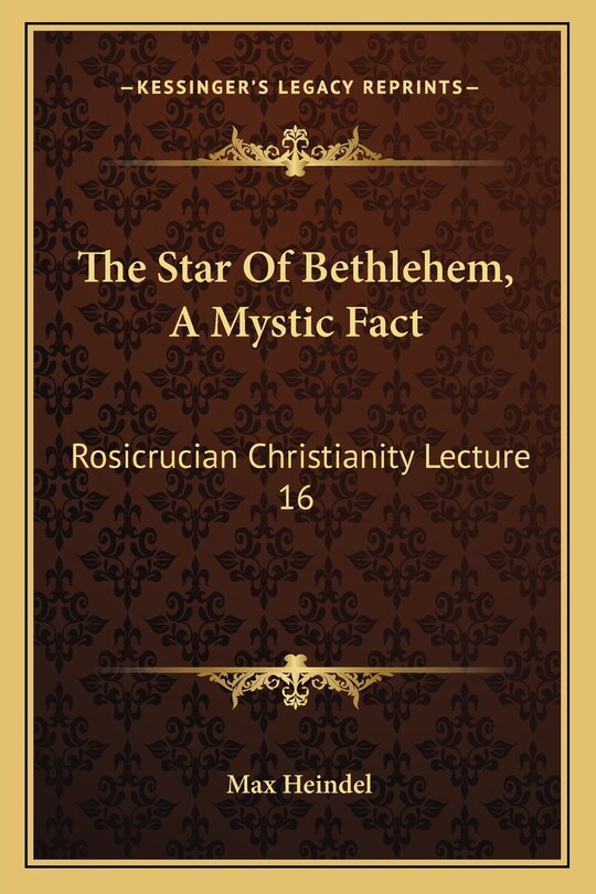 Front cover_The Star of Bethlehem, a Mystic Fact