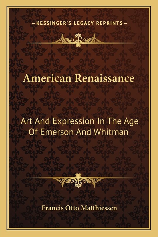 Front cover_American Renaissance